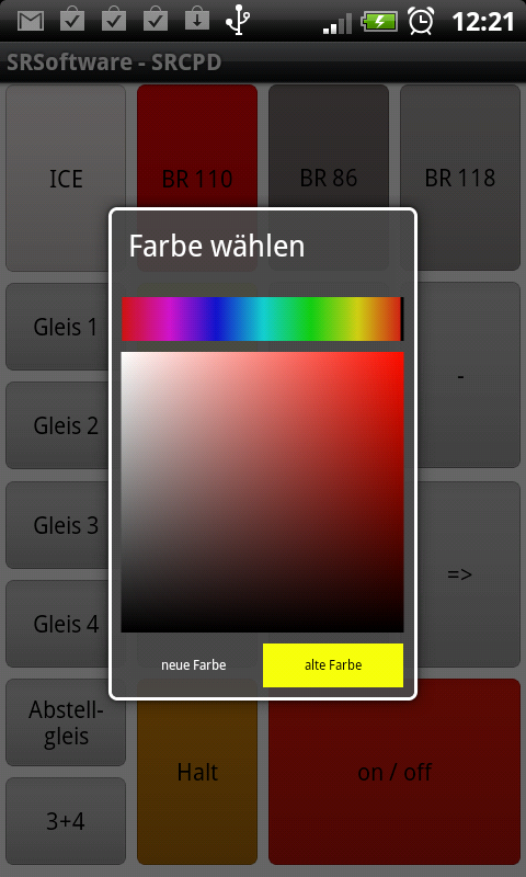 Wählen Sie eine Farbe.