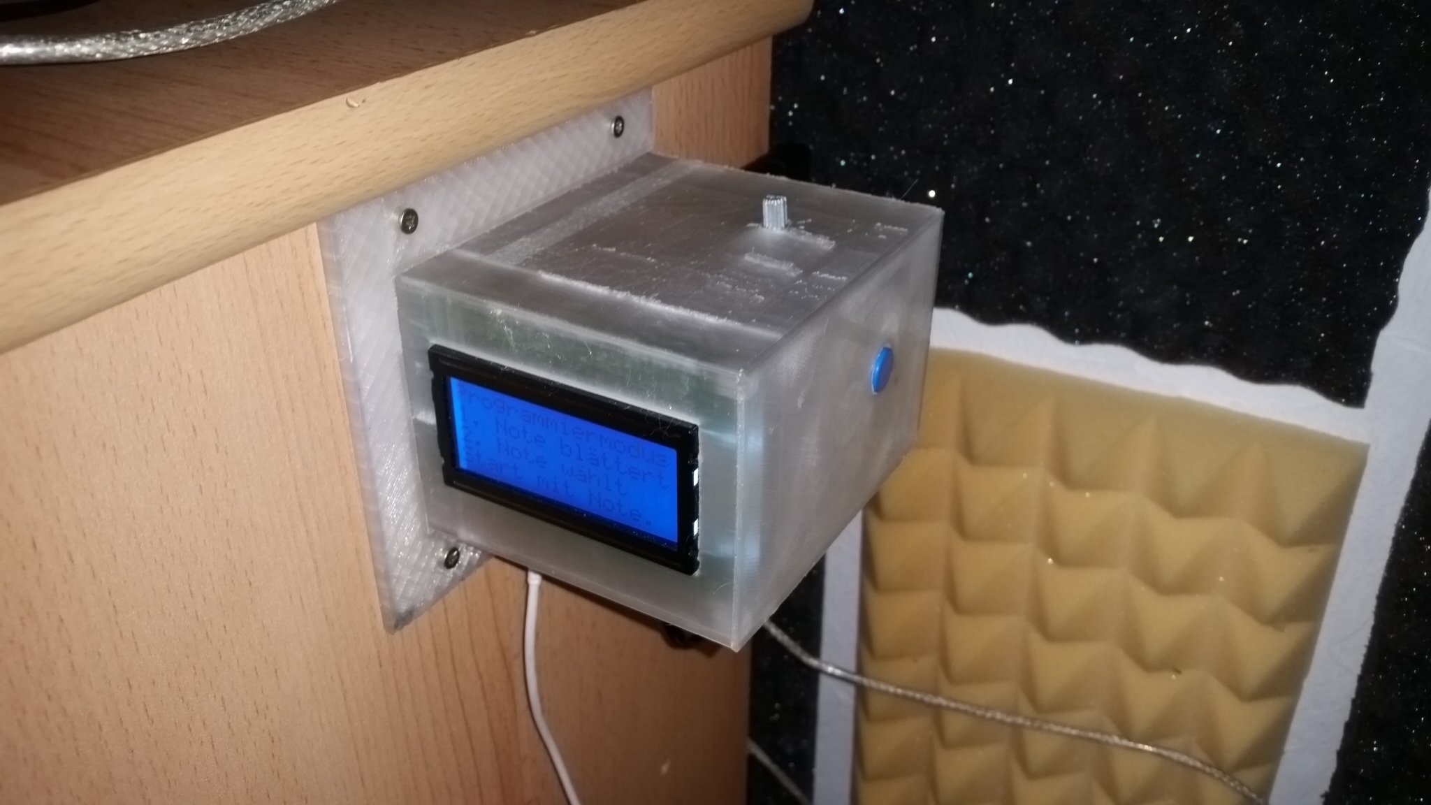 Das Gehäuse wurde mit dem 3D-Drucker erstellt